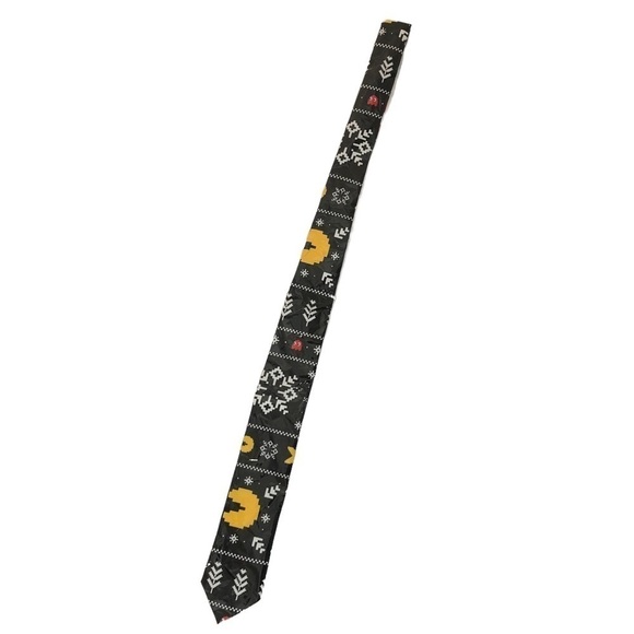 New! Opposuits Pac-Man Christmas Holiday Tie - Picture 2 of 4